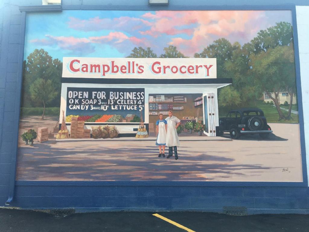 New Toppenish Mural Features Original Owners of Campbell’s Grocery